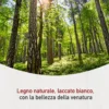 Scaffale Libreria Soggiorno Ingresso in Legno Massello Bianco 6 Vani