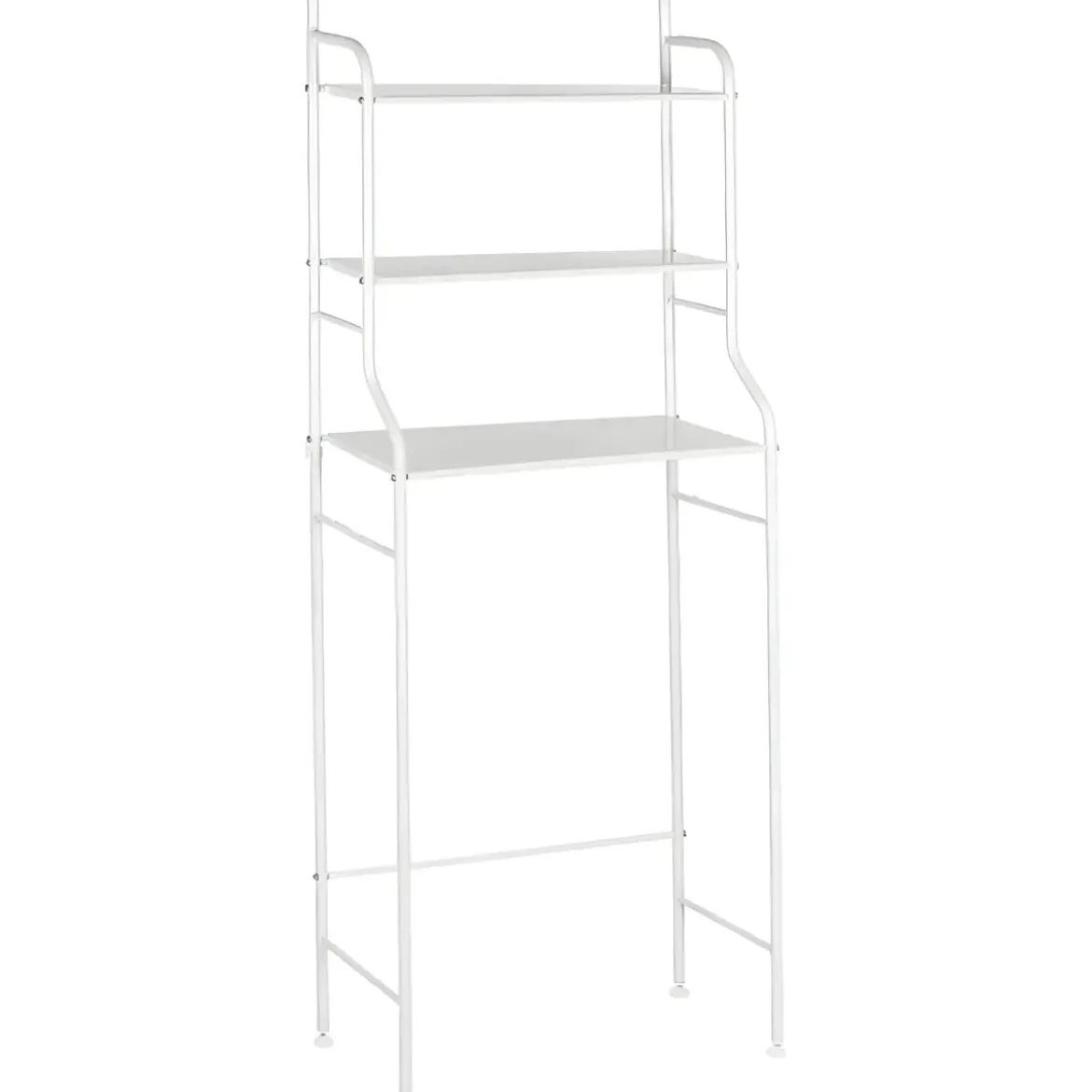 Scaffale Sopra Lavatrice Salvaspazio 68x25x155 cm Lavanderia Bianco