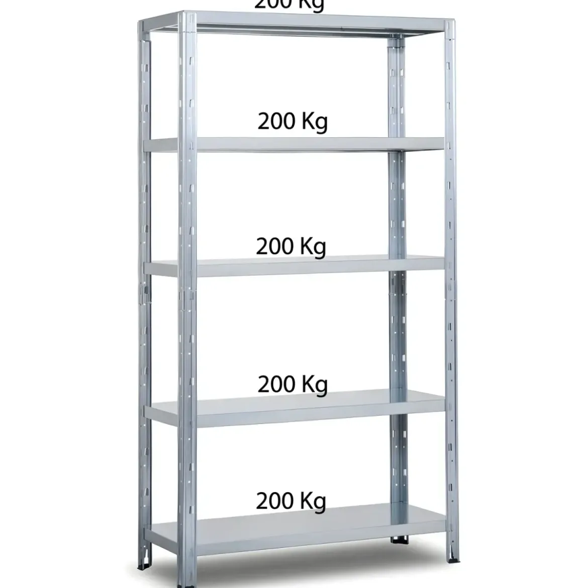 Scaffali 5 Ripiani Rinforzati 100x40 in Metallo Scaffalatura Modulare