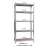 Scaffali 5 Ripiani 120x40 Metallo 875 kg Garage Scaffalatura Industriale Negozio