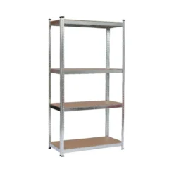 Scaffali 4 Ripiani 120x40 Metallo 600 kg Garage Scaffalatura Industriale Negozio