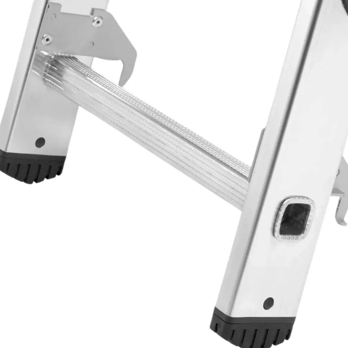 Scala a Sfilo 3 Rampe 6+6+6 Gradini in Alluminio Altezza 4m Max 150kg