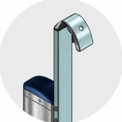 Scala Fissa per Trabattelli Alluminio 216 cm 7 Gradini 150 kg Gancio