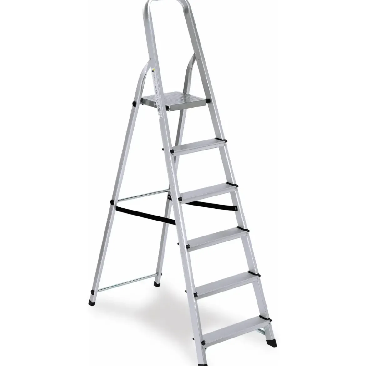 Scala 6 Gradini in Alluminio Domestica Richiudibile Scalini Max 150kg Varie Casa