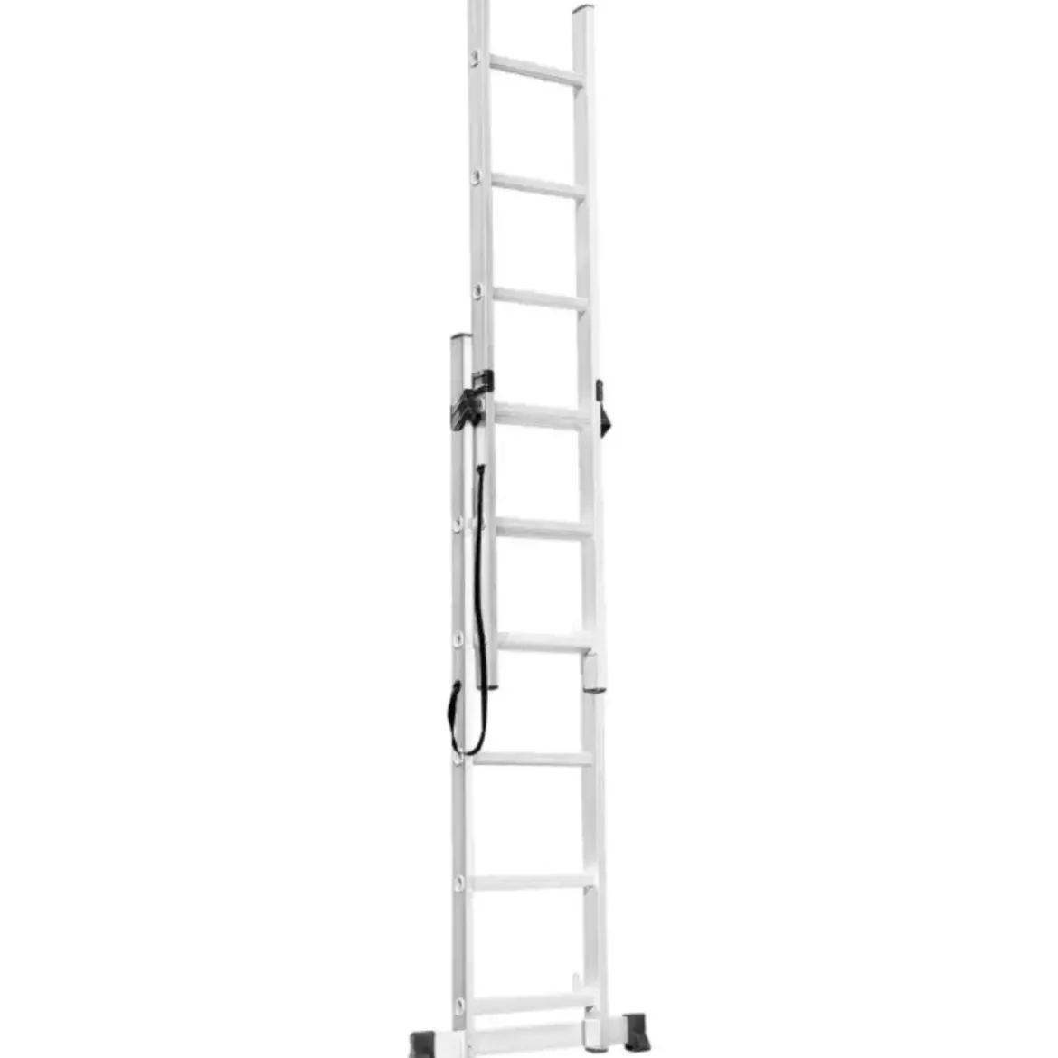 Scala Trasformabile 6+6 Gradini in Alluminio Pieghevole Altezza 2,7m