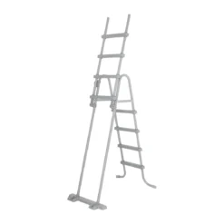 Scaletta di Sicurezza per Piscina Altezza 122 cm Bestway Gradini Esterni Acciaio