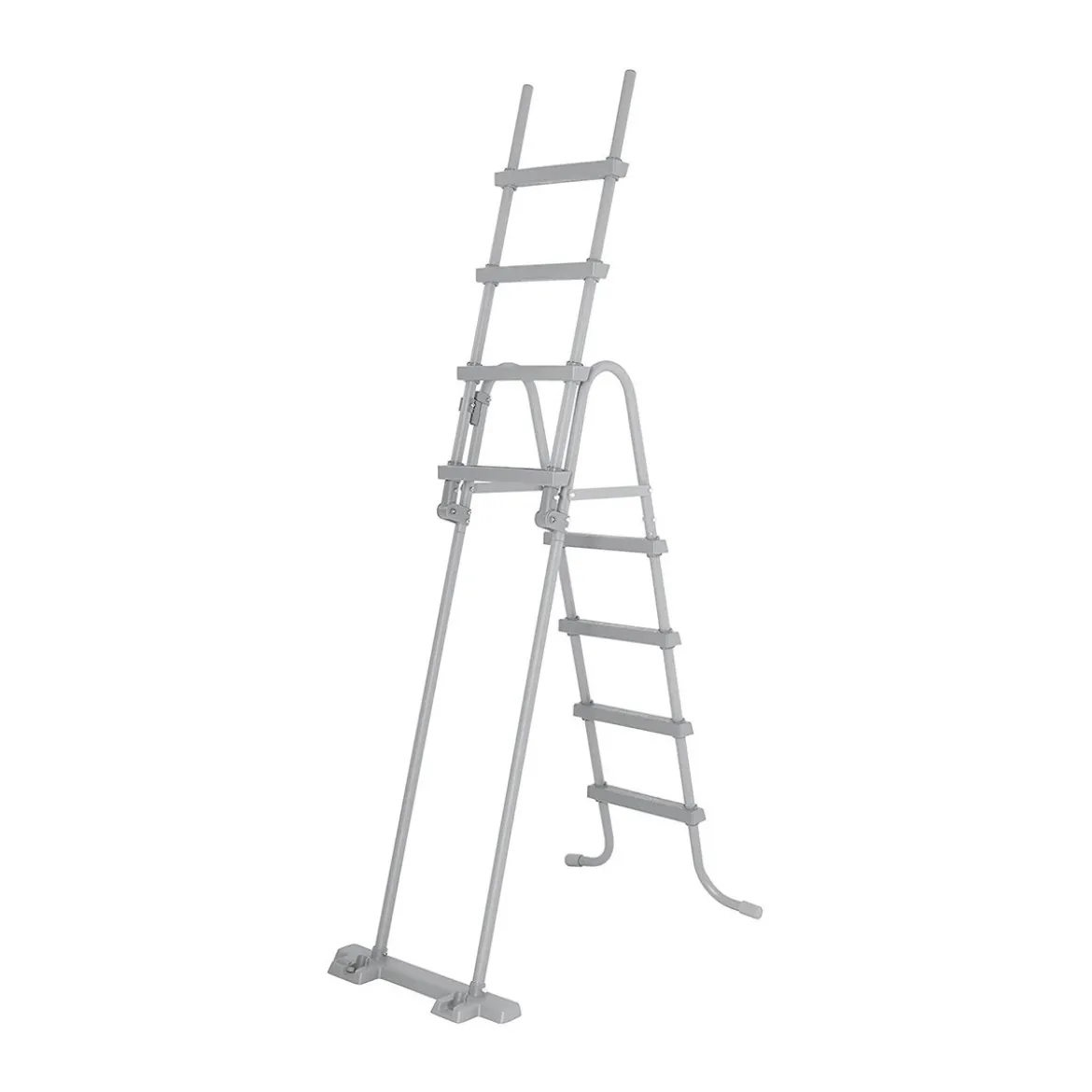 Scaletta di Sicurezza per Piscina Altezza 122 cm Bestway Gradini Esterni Acciaio