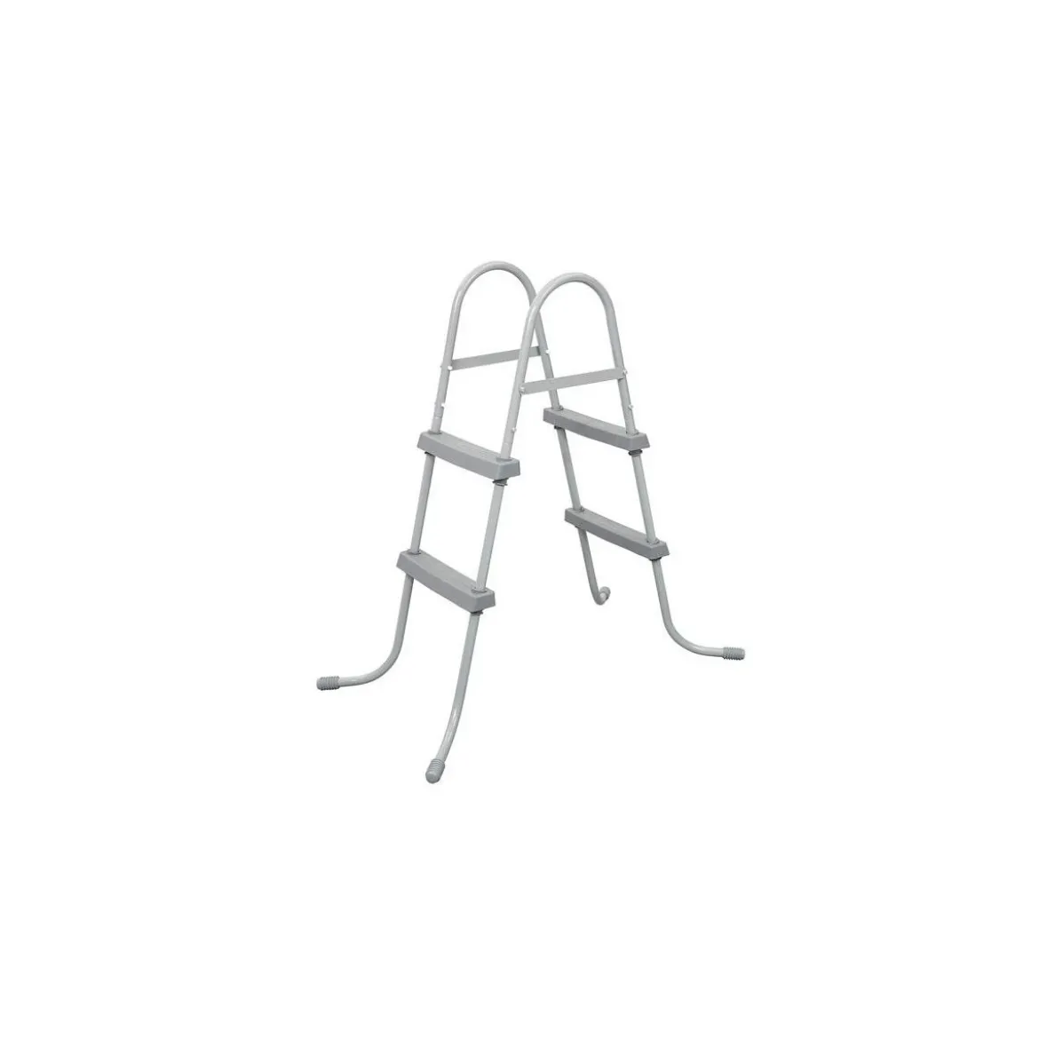 Scaletta per Piscina Fuori Terra 2 Gradini Altezza 84 cm Antiruggine Acciaio