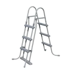 Scaletta per Piscina 3 gradini 107 cm Fuori Terra in Acciaio per Bambini Scala