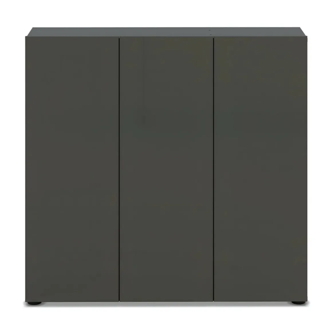 Scarpiera 3 Ante 120x34x115 cm Antracite Moderna