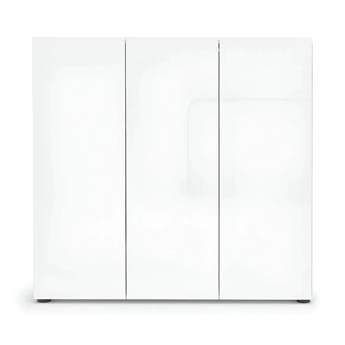 Scarpiera 3 Ante 120x34x115 cm Bianco Mobile Salvaspazio