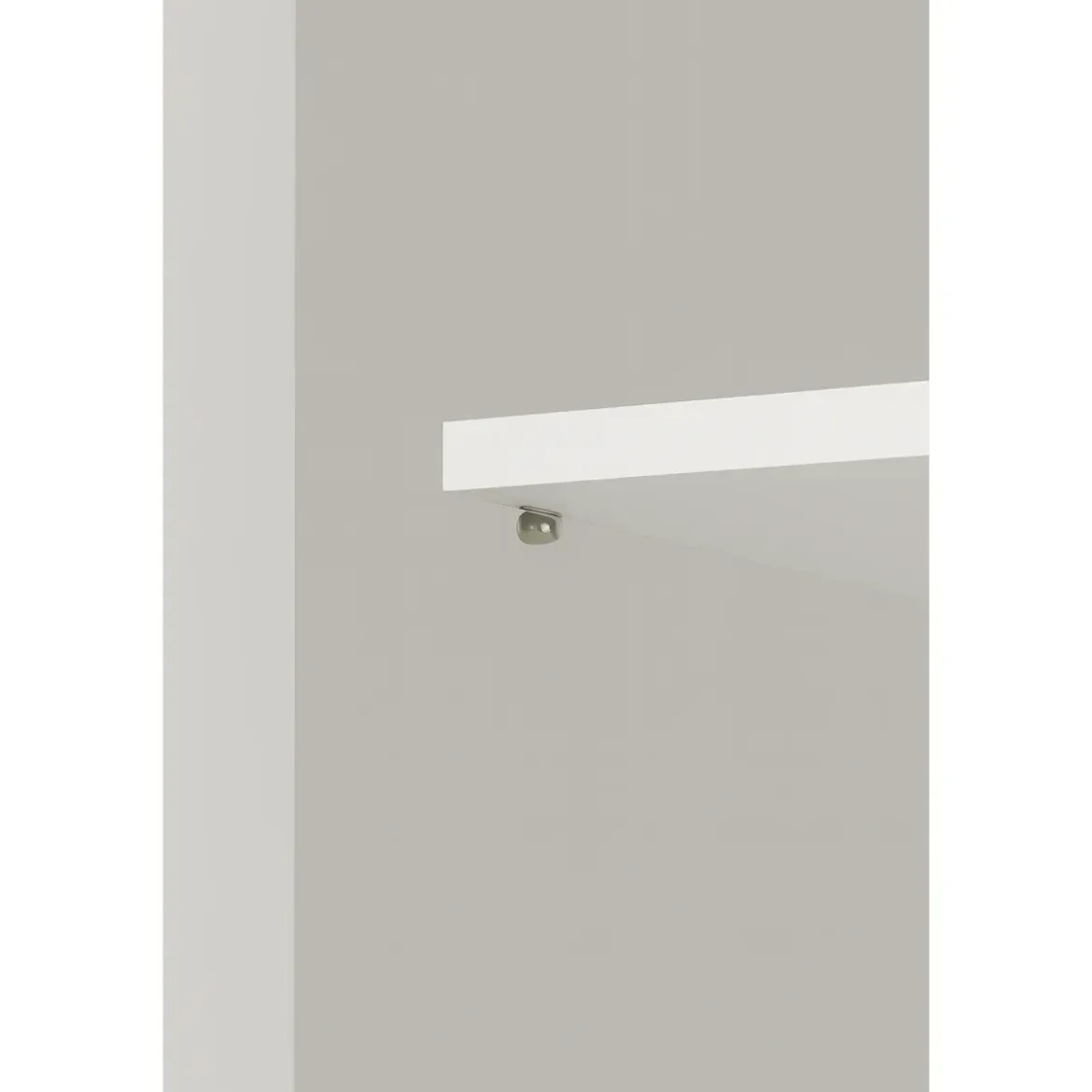 Scarpiera 2 Ante 72x36x103 cm Rovere Bianco Artik con 6 Ripiani