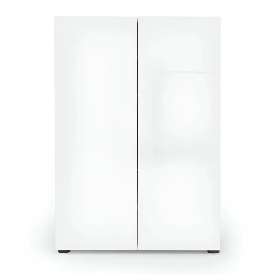 Scarpiera 2 Ante 80x34x114h cm bianco lucido per ingresso