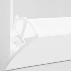 Scarpiera Bianco Lucido Mobile in Legno con 3 Ante a Ribalta Portascarpe