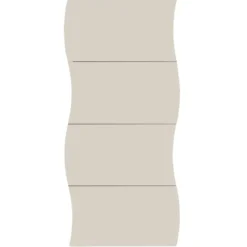 Scarpiera da Ingresso in Legno 4 Ante a Ribalta Beige Cachemire