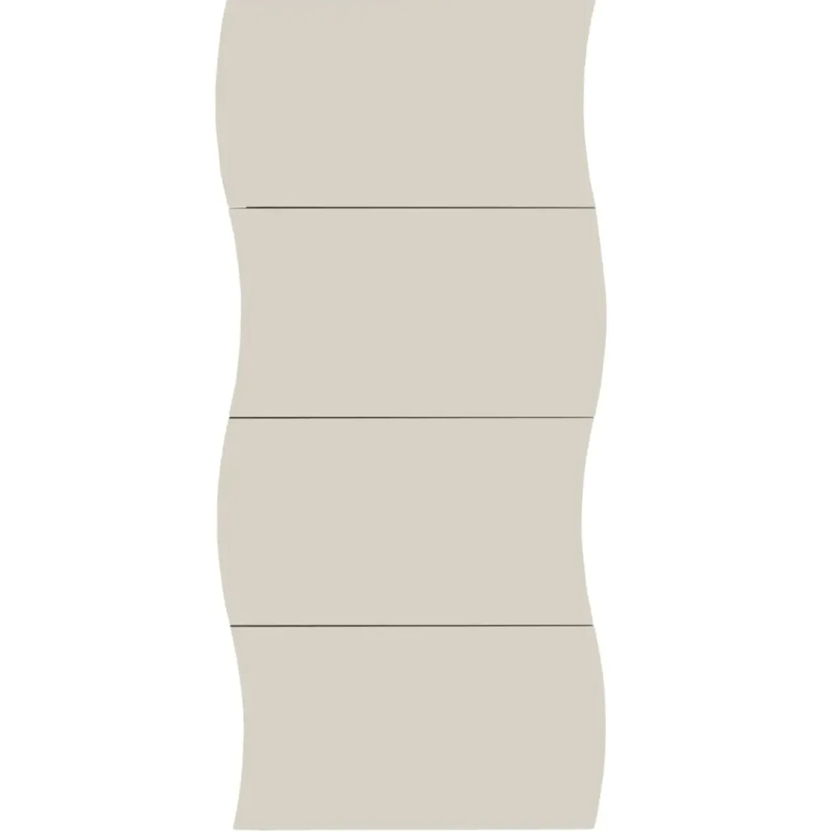 Scarpiera da Ingresso in Legno 4 Ante a Ribalta Beige Cachemire
