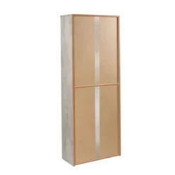 Scarpiera Grigio Cemento 4 Ante a Ribalta Doppia 20 Paia Cassetto Porta Scarpe