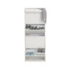 Scarpiera Olmo 4 Ante a Specchio Ribalta Doppia 20 Paia Cassetto Scarpe Mobile