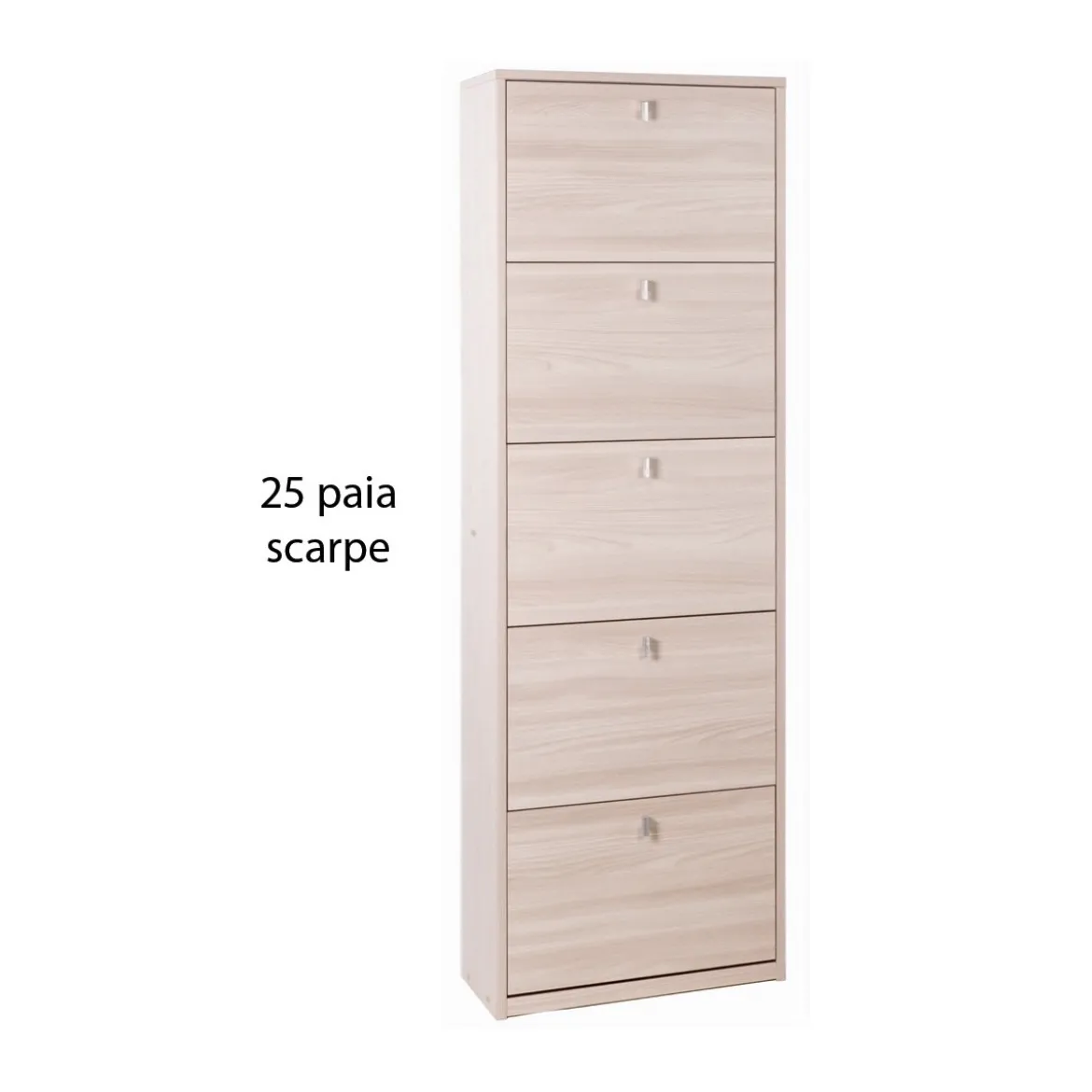 Scarpiera Olmo 25 paia 5 Ante a Ribalta Doppia Porta Scarpe Salvaspazio da Bagno