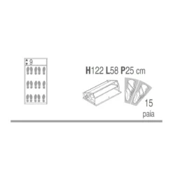 Scarpiera Slim Olmo 3 Ante Ribalta con Cassetto Portascarpe Mobile Salvaspazio