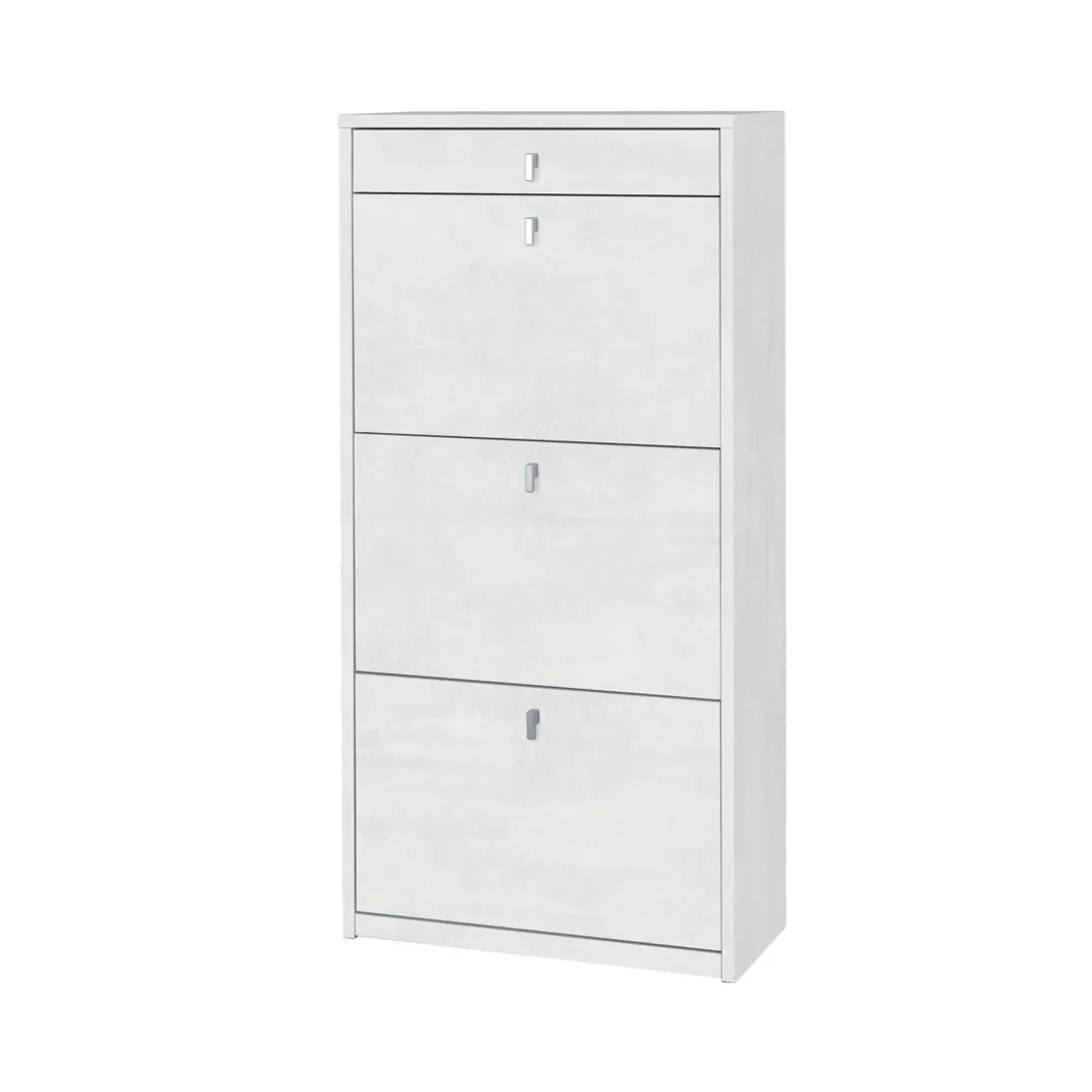 Scarpiera Slim Ossido 3 Ante Ribalta con Cassetto Portascarpe Mobile Salvaspazio