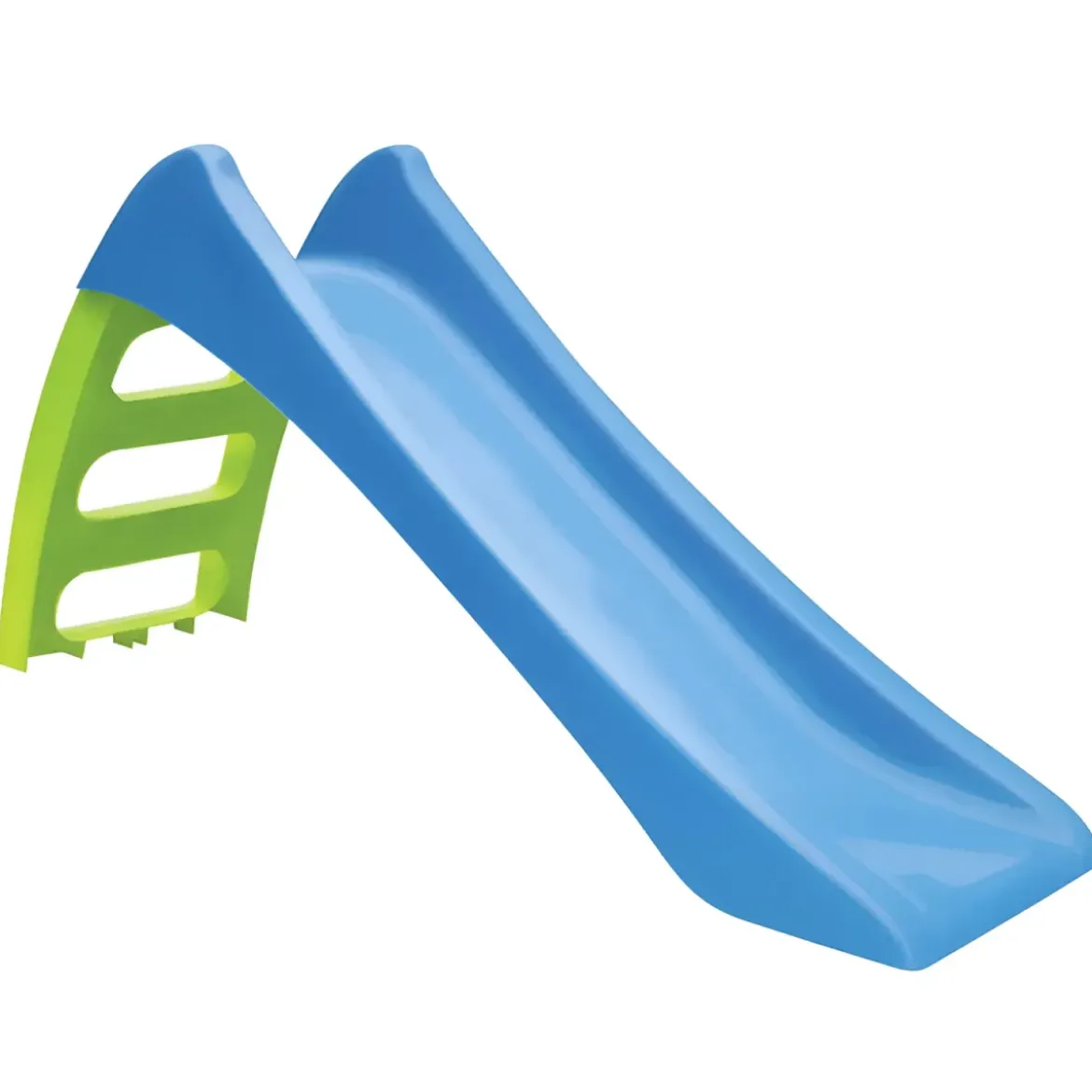 Scivolo Bambini 116 cm con Attacco Acqua e Scaletta 3 Gradini Celeste