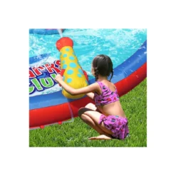 Scivolo Gonfiabile Castello Acquatico Gigante Squalo Vasca Palline Giochi Acqua