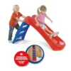 Scivolo per Bambini Pieghevole 3 Gradini in Plastica Scaletta Giardino Esterno