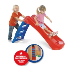 Scivolo per Bambini Pieghevole 3 Gradini in Plastica Scaletta Giardino Esterno