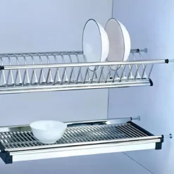 Scolapiatti da Incasso per Pensile Regolabile Organizzatore Piatti 76 cm