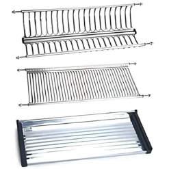 Scolapiatti da Incasso per Pensile Regolabile Organizzatore Piatti 76 cm