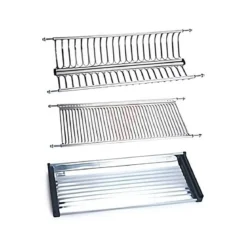 Scolapiatti in Acciaio per Cucina a Incasso Organizzatore Piatti 56 cm