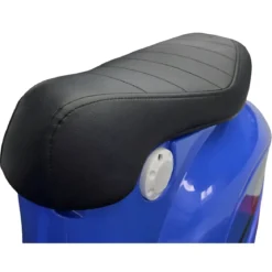 Scooter Elettrico Blu per Bambini 24V Sedile Pelle Ruote Pneumatiche