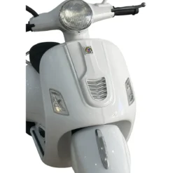 Scooter Elettrico per Bambini Happy Bianco Doppia Velocità e MP3