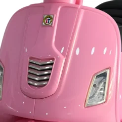 Scooter Elettrico per Bambini Happy Rosa Doppia Velocità e MP3