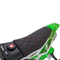 Scooter Motorino Elettrico per Bambini a Batteria 12 Volt Verde Moto da Cross