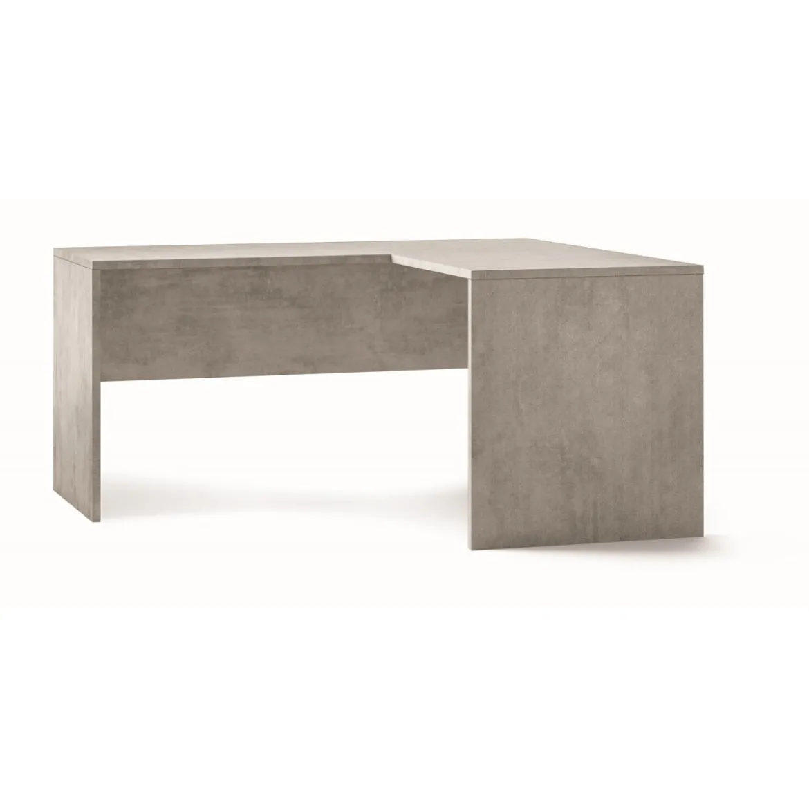 Scrivania Angolare 160x150 cm Cemento Moderna Angolo da Ufficio Studio