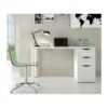 Scrivania Bianco 140x60 Cassetti Cassettiera Porta Pc Computer da Ufficio Camera