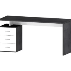 Scrivania con 3 Cassetti Bianco Report Ufficio Studio 160x60x75 cm