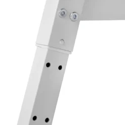 Scrivania Regolabile per Bambini 80x60 cm Bianco Azzurro Metallo MDF