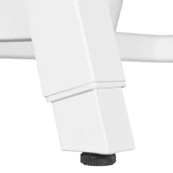 Scrivania Regolabile per Bambini 80x60 cm Bianco Azzurro Metallo MDF