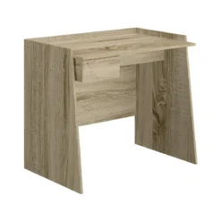 Scrivania Rovere 90 cm con Cassetto Porta Pc Moderna Tavolo Consolle Cameretta
