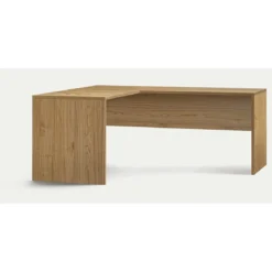 Scrivania 160x150 Legno Angolare Sinistra Noce Moderna Ufficio Studio