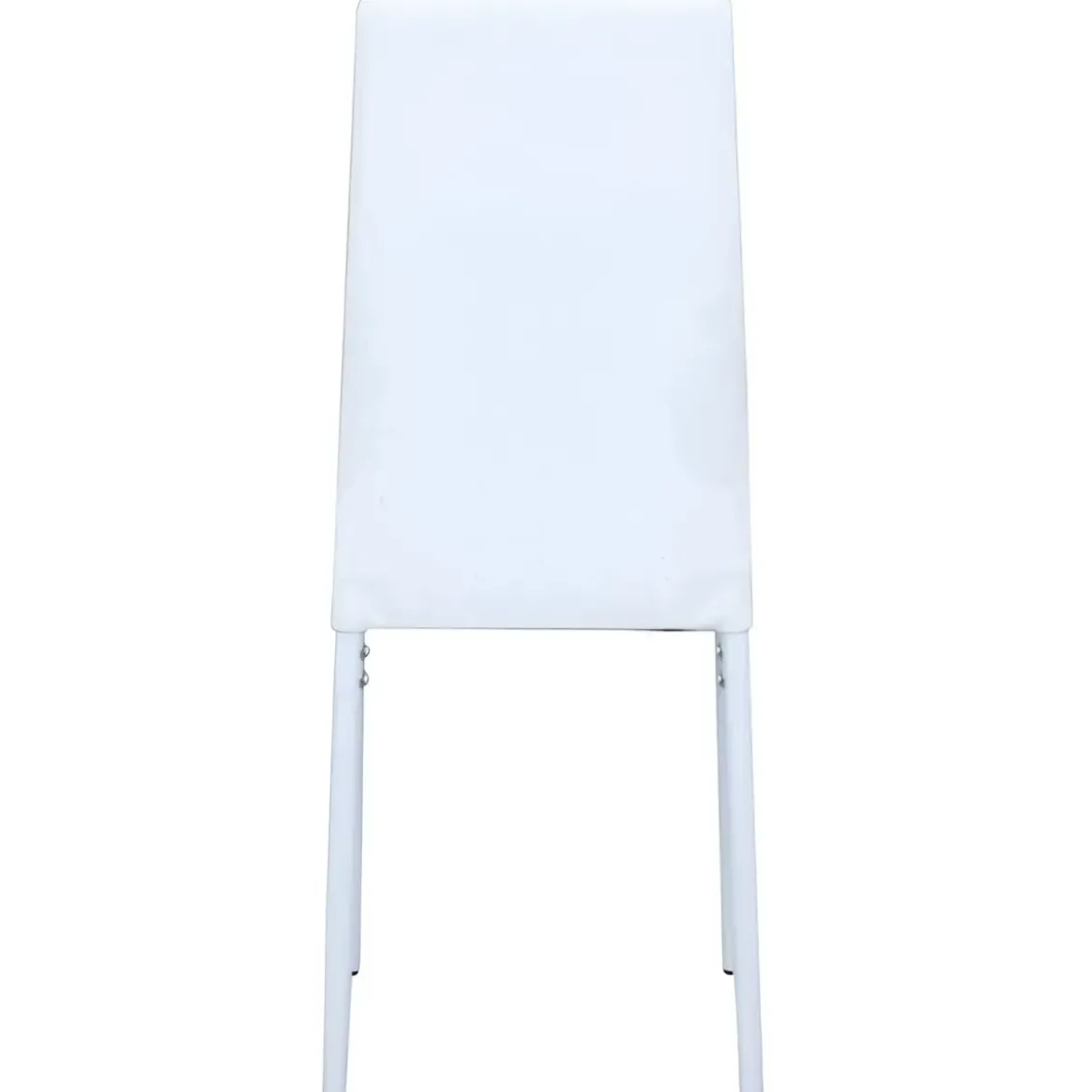 Sedia Cucina Moderna Metallo Bianco Seduta Imbottita Schienale Alto
