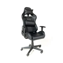 Sedia da Gaming Oscillante Colore Nero Telaio in Acciaio