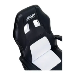 Sedia da Ufficio Scrivania Poltrona Racing Gaming Bianca con Braccioli e Ruote