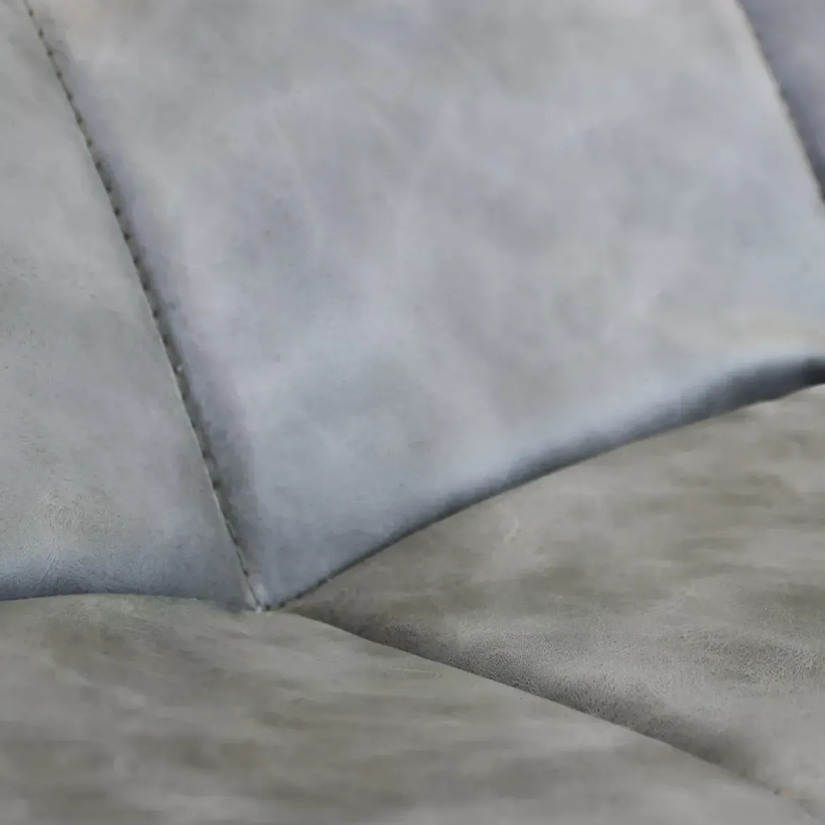 Sedia Imbottita Sala da Pranzo in Ecopelle Grigio Moderna Gambe Nere