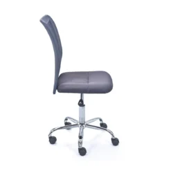 Sedia Poltrona Ufficio Ruote Scrivania Girevole Arredo Camera Grigio Cameretta