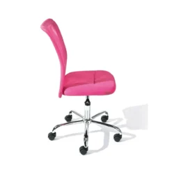 Sedia Poltrona Ufficio Ruote Scrivania Girevole Arredo Camera Rosa Cameretta