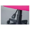 Sedia Rosa con Ruote Colorata Poltrona Cameretta Regolabile e Girevole
